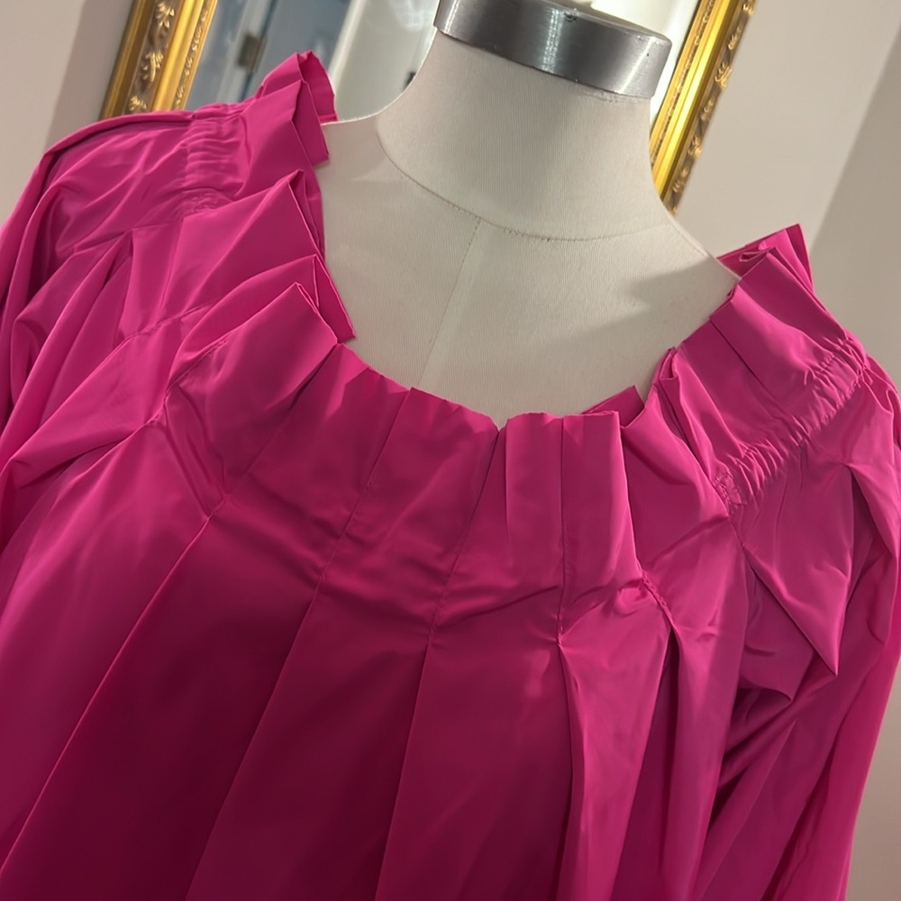 Trina Turk Hot Pink Krisha Top. NWT large. - Picture 2 of 9